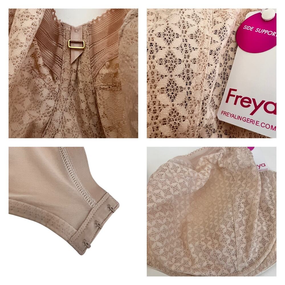 Freya Viva Underwire Side Support Bra In Neutral Beige Size 34N - Picture 5 of 6